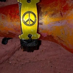 Small Peace Sign Bracelet